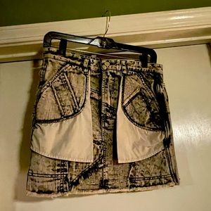 PRFCT NMBR Inside out Skirt ~ deconstructed NWT